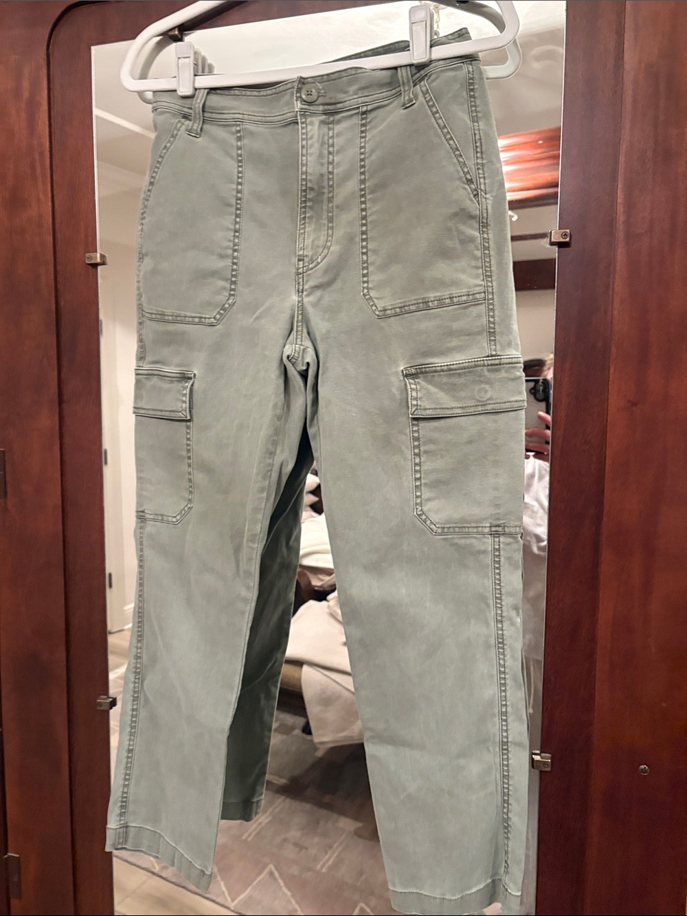 Utility Cargo Pants for Woman- Olive